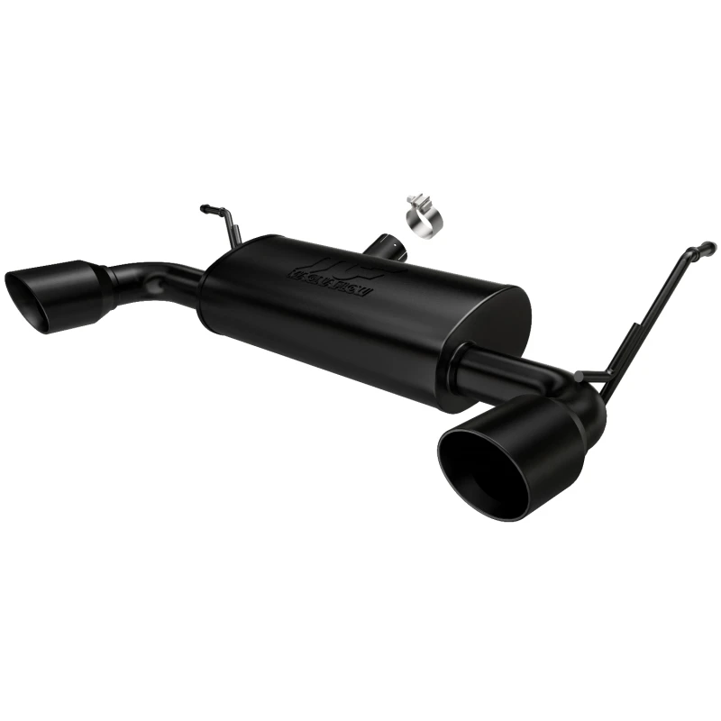 MagnaFlow 07-17 Jeep Wrangler JK 3.8/3.6L Doppel-Split-Hinten Ausgang Schwarz Axle-Back Auspuff