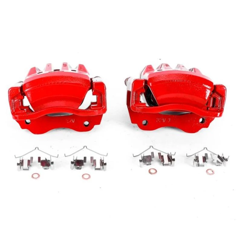 powerstop_S2774-6794599e3bbff Power Stop 98-05 Lexus GS300 Front Red Calipers w/Brackets - Pair