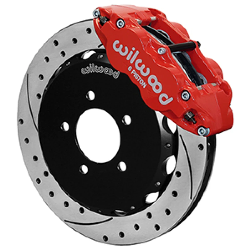 Wilwood 2013+ Honda Civic OEM 57mm Geschmiedete Narrow Superlite 6R Big Brake Vordere Bremse Kit - Rot