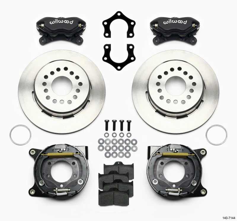 Wilwood Forged Dynalite P/S Parkbremse-Kit Mopar/Dana 2,36 Zoll Off mit Snap-Ring-Lager