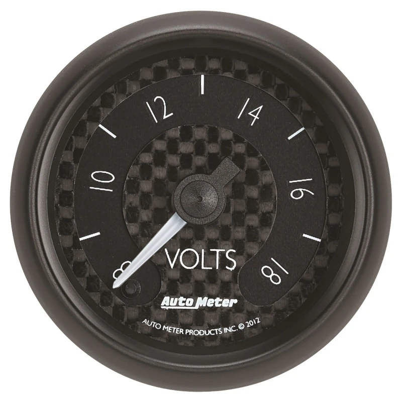Autometer GT-Serie 52mm Voll-Sweep-Elektronik 8-18 Volt Voltmeter