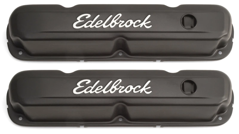 Edelbrock Ventildeckel Signature Series Chrysler 1965-1991 318-340-360 CI V8 Schwarz