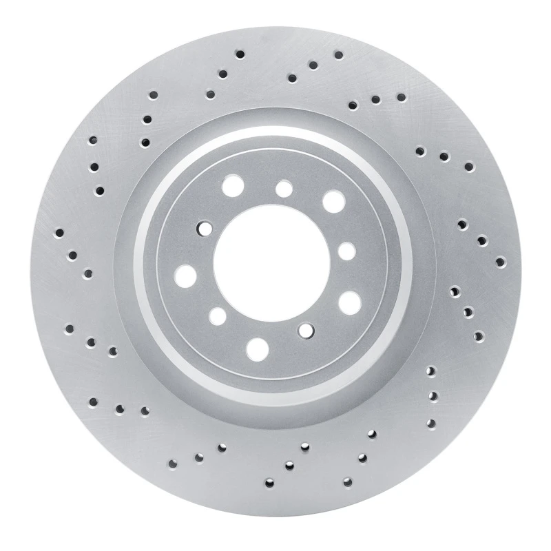 DFC 08-13 BMW 1 Series M Left Front Drilled GeoSPEC Coated Rotor