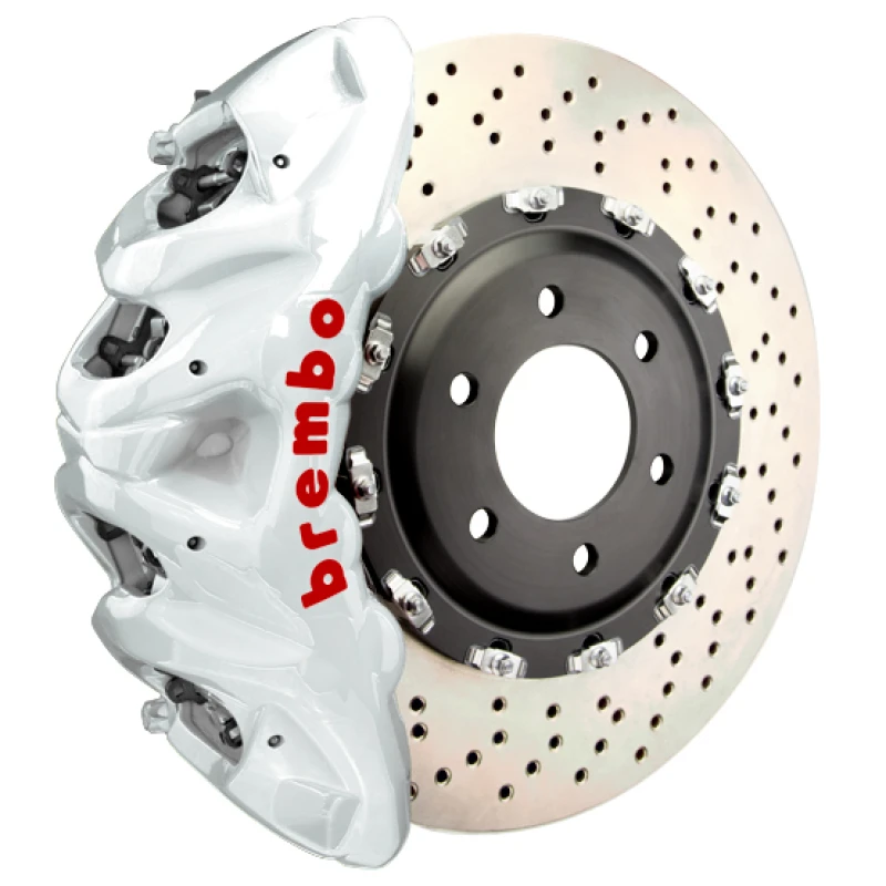 Brembo 25+ BMW X3 M50 xDrive (G45) Front GT BBK 8 Piston Cast 412x38 2pc Rotor Drilled - White