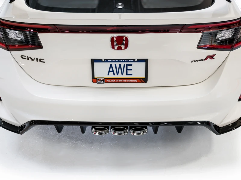 AWE Tuning 2023 Honda Civic Type R FL5 Touring Edition Auspuffanlage mit dreifachen Chrom-Silber-Spitzen