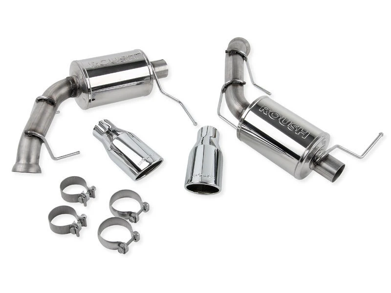 Roush 2011-2014 Ford Mustang V8 Verbesserter Klang Dual Axle-Back mit runden Spitzen