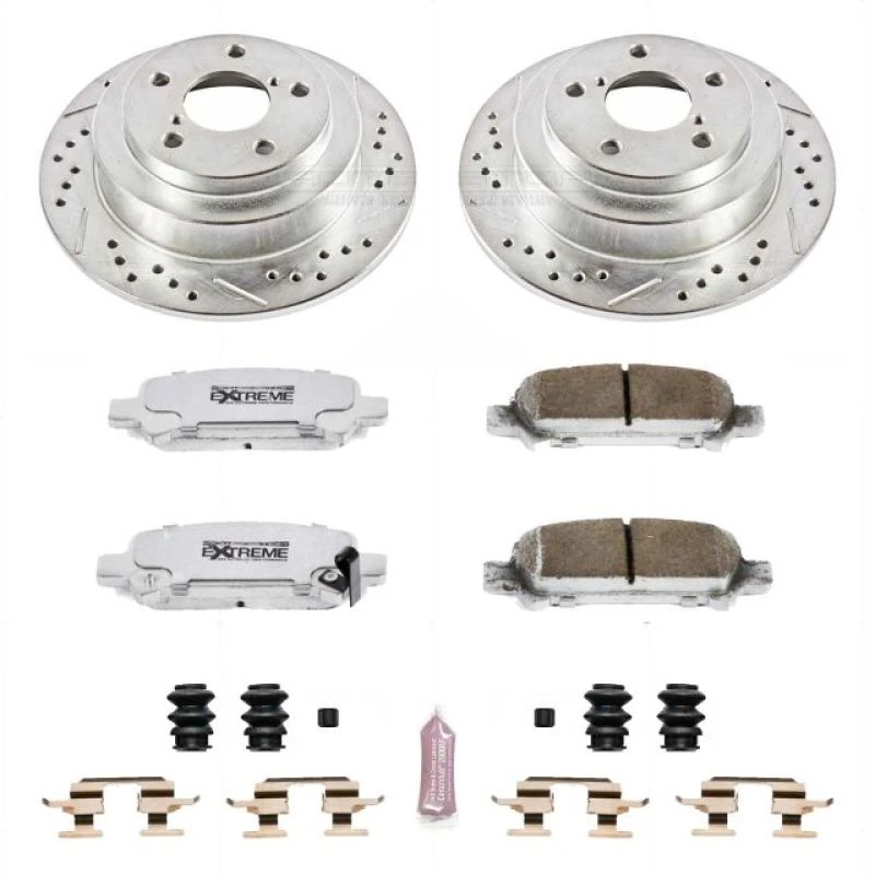 Power Stop Z26 Street Warrior Brake Kit for 98-03 Subaru Forester Rear