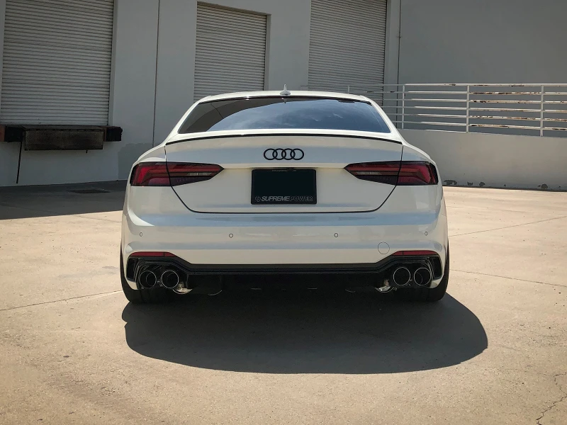 aFe 18-20 Audi RS5 Coupe MACH Force-Xp 3in auf 2,5in 304 SS Axle-Back Abgasanlage-Quad Carbon-Tipps