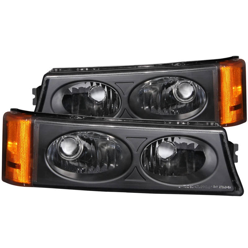 ANZO 2003-2006 Chevrolet Silverado 1500 Euro-Parkleuchten Schwarz