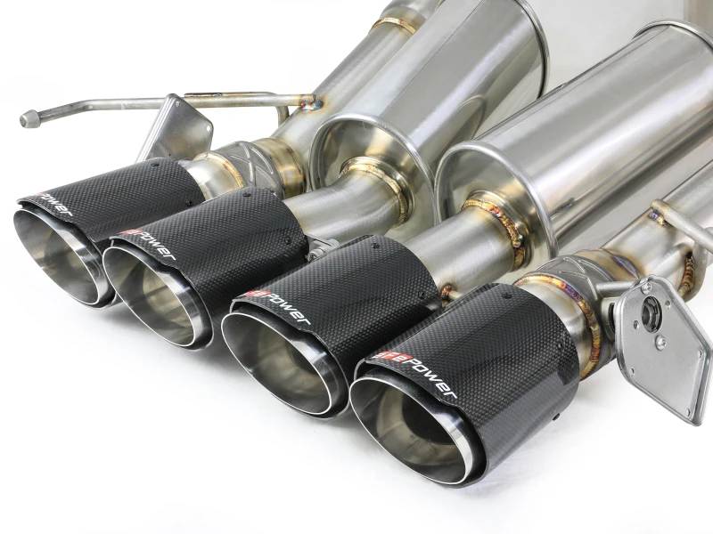 aFe MACH Force-Xp Axle-Back Abgasanlage mit Carbon-Faser-Tipps Chevrolet Corvette (C7) 14-19 6.2L