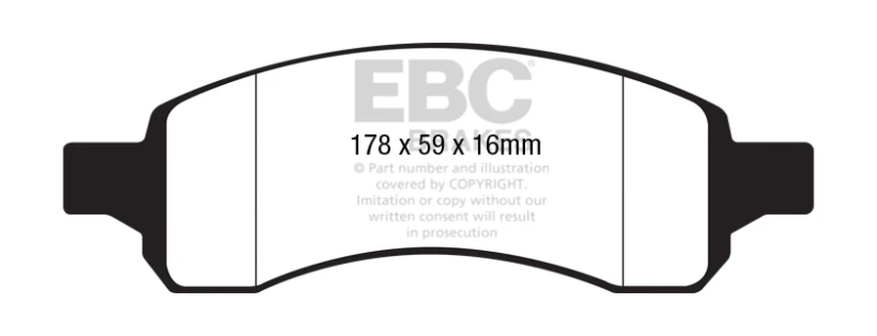ebc_UD11691-67931ffe25c61 EBC Ultimax2 Hintere Bremsbeläge für 2007-2016 GMC Acadia (1. Generation) 3.6 / 2008-2017 Chevrolet Traverse 3.6