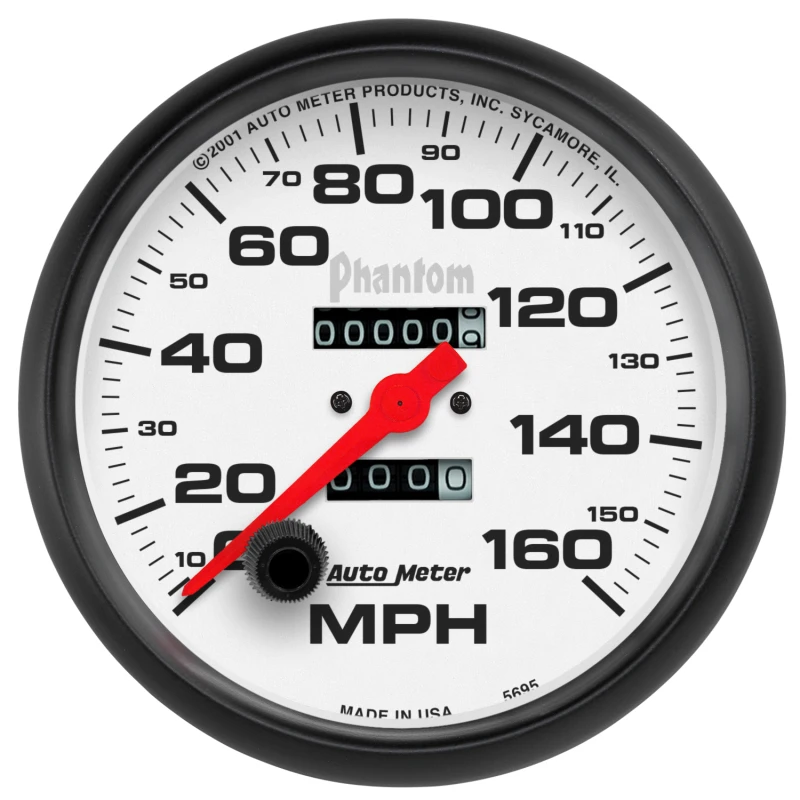 Autometer Phantom 5 Zoll 160 MPH In-Dash Mechanischer Tachometer