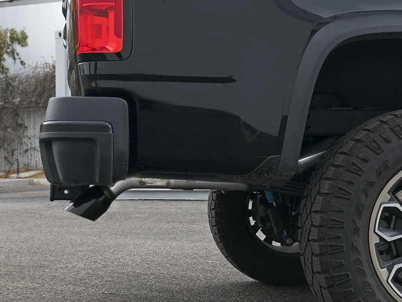 aFe MACH Force-Xp Hi-Tuck 3 Zoll 409 SS C/B Auspuff 15-18 GM Colorado/Canyon L4-2,5L/V6-3,6L - Schwarze Spitze
