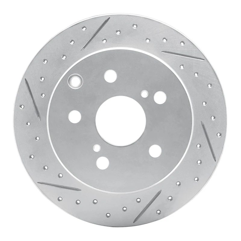 DFC 06-18 Lexus Hs250H Rear Left Drilled & Slotted Geoperformance Rotor