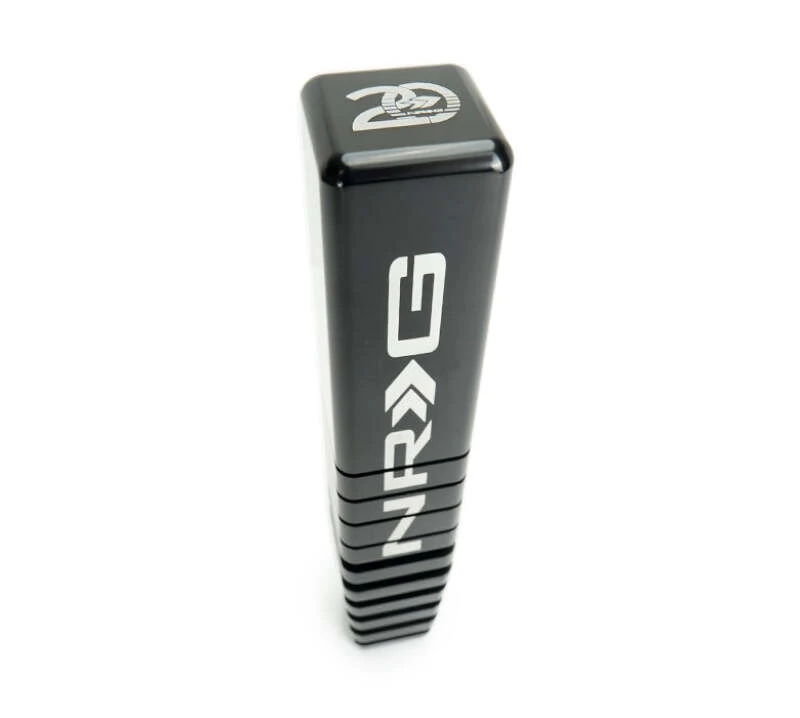 NRG Shift Knob - 20 Year Anniversary Weighted Square Heat Sink Tall - Black
