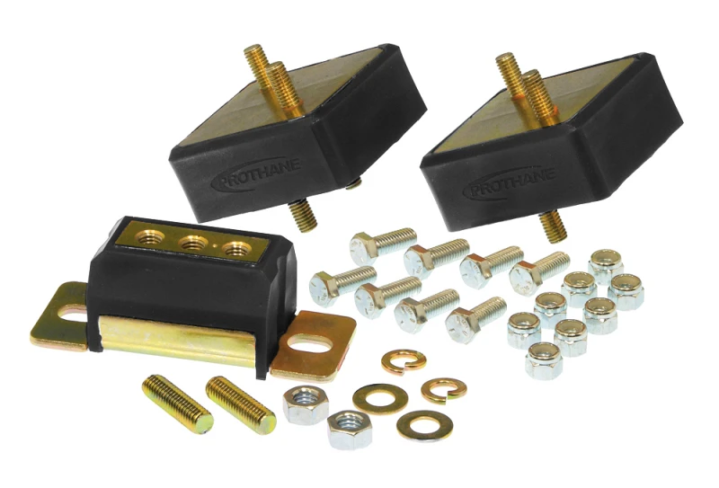 Prothane Jeep Motor & Trans Mount Kit - Schwarz