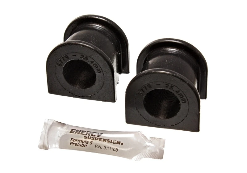 Energy Suspension 04-05 Acura TSX Schwarz 25,4mm/1 Zoll Vorderer Stabilisator-Buchsen-Satz
