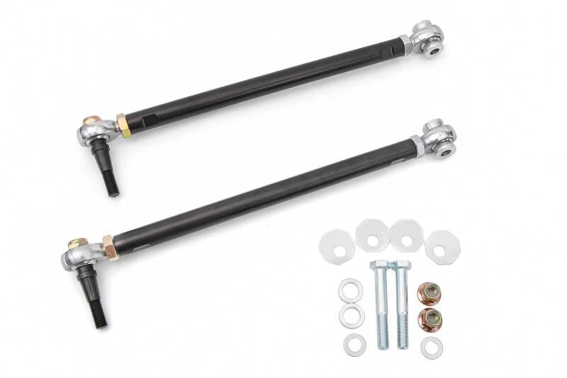 BMR Toe Rods for 14-19 Chevrolet Corvette - 15in Conversion Kit - Black Anodized