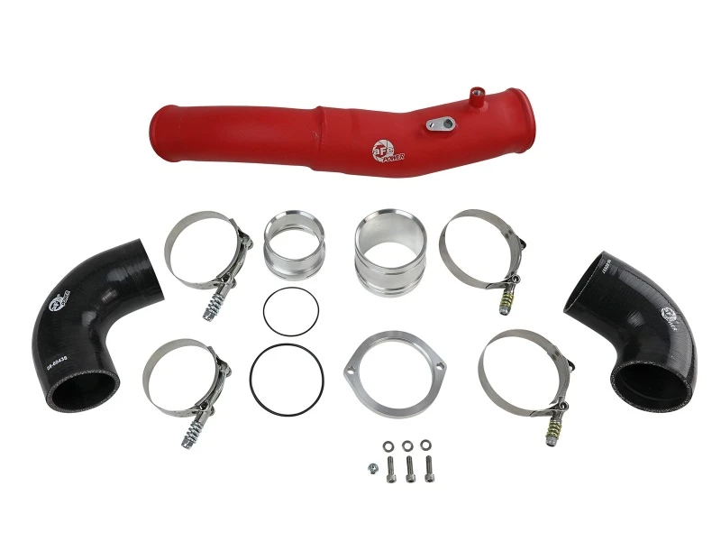 aFe 2020 Toyota Supra 3.0L 3in rotes Intercooler-Rohr - Heiß