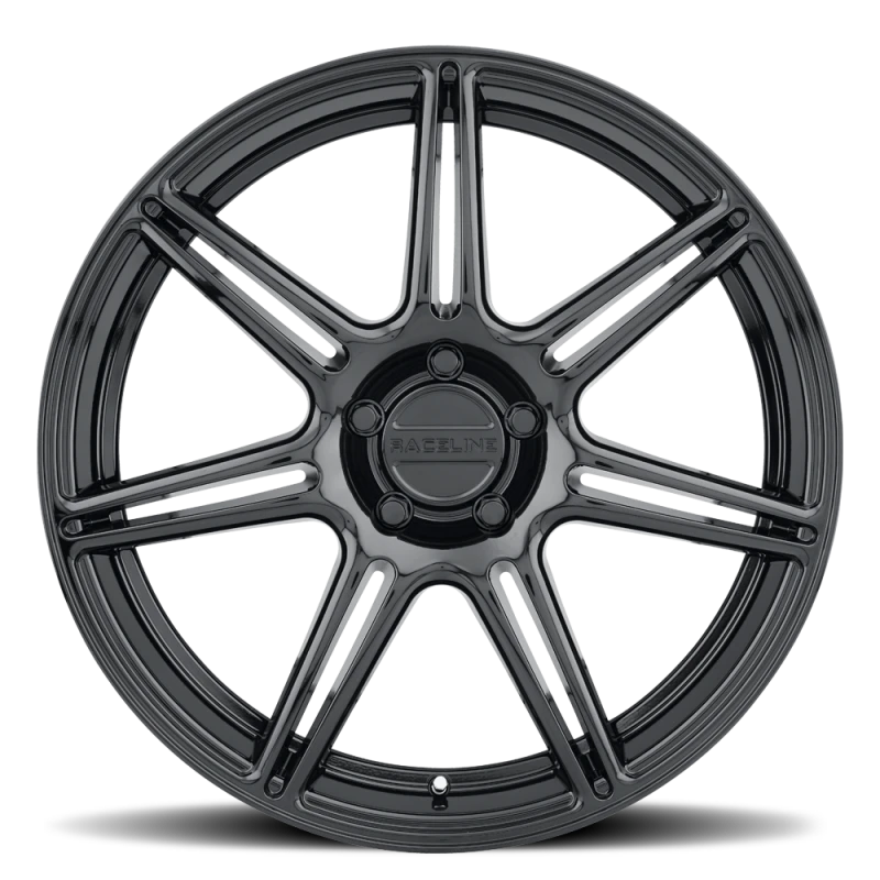 Raceline 148B Apex 16x7in / 5X100 / 5X114.3 BP / 40mm Offset / 72.62mm Bore - Gloss Black