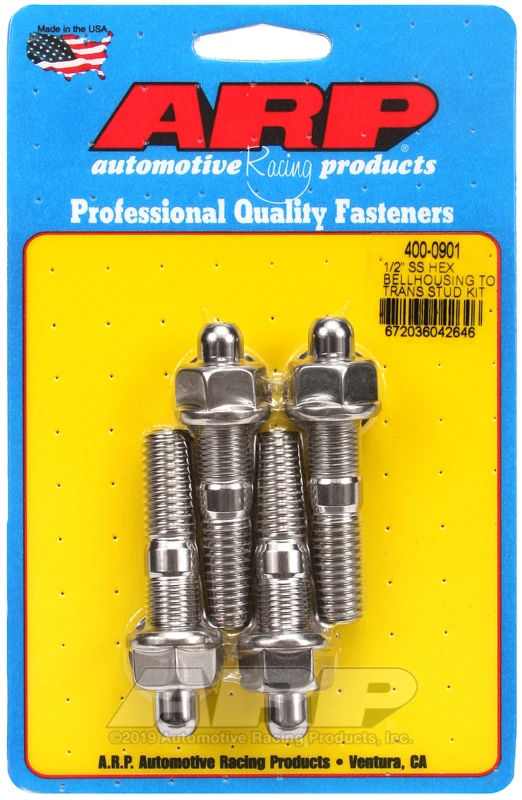 ARP 1/2in SS Hex Bellhousing to Transmission Stud Kit