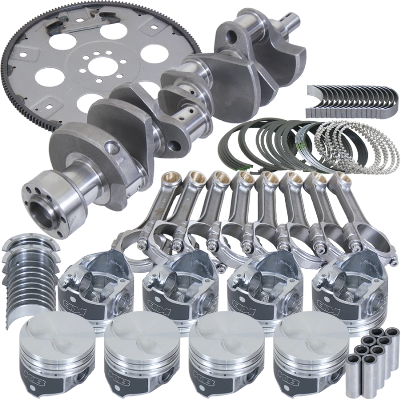 Eagle Chevy 305 1Pc 3.480in Kurbelwelle 5.700in I-Träger Pleuel 3.766in Kolben Ausgewuchtete Baugruppe