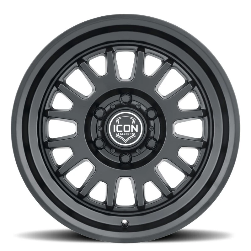 ICON Anza 17x8.5 6x5.5 25mm Offset 5.75in BS 95.1mm Hub Bore Satin Black Wheel