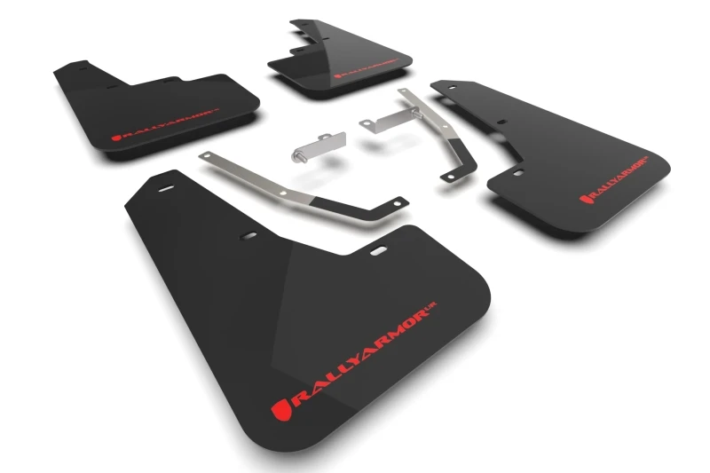 Rally Armor Black UR Mud Flap Red Logo for 2024 Subaru Crosstrek