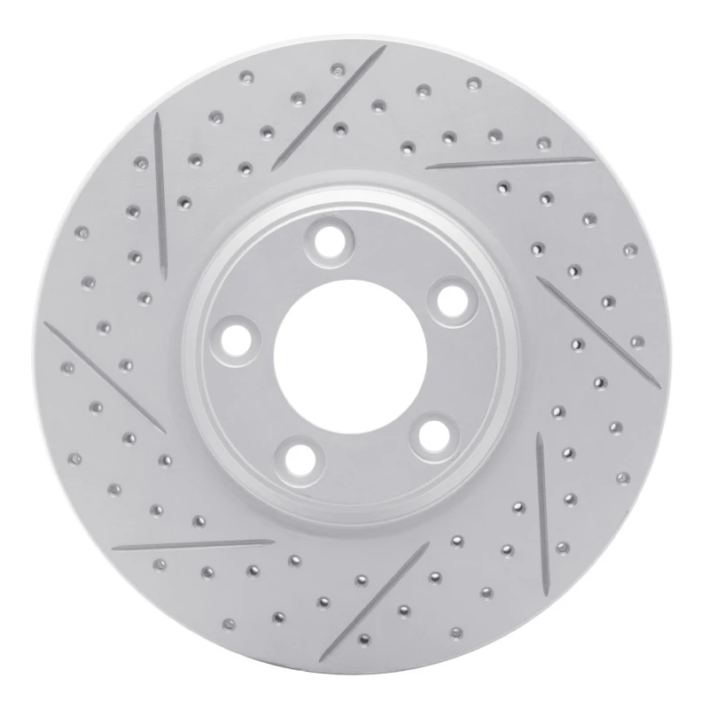 DFC 00-06 Ford Thunderbird Front Left Drilled & Slotted Geoperformance Rotor