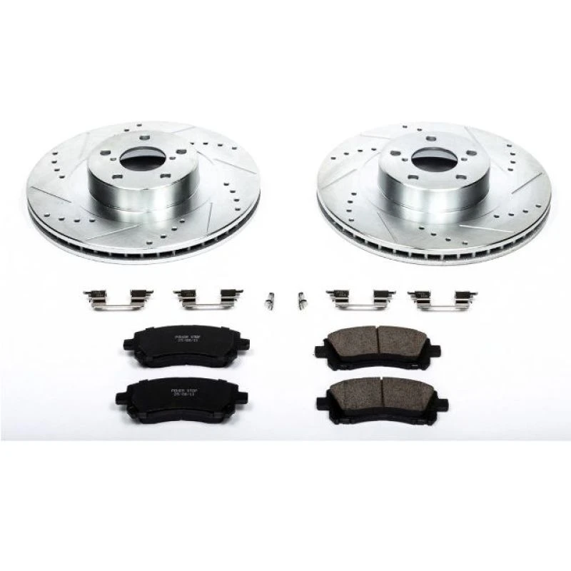 Power Stop Front Z23 Evolution Sport Brake Kit for 02-03 Subaru Impreza