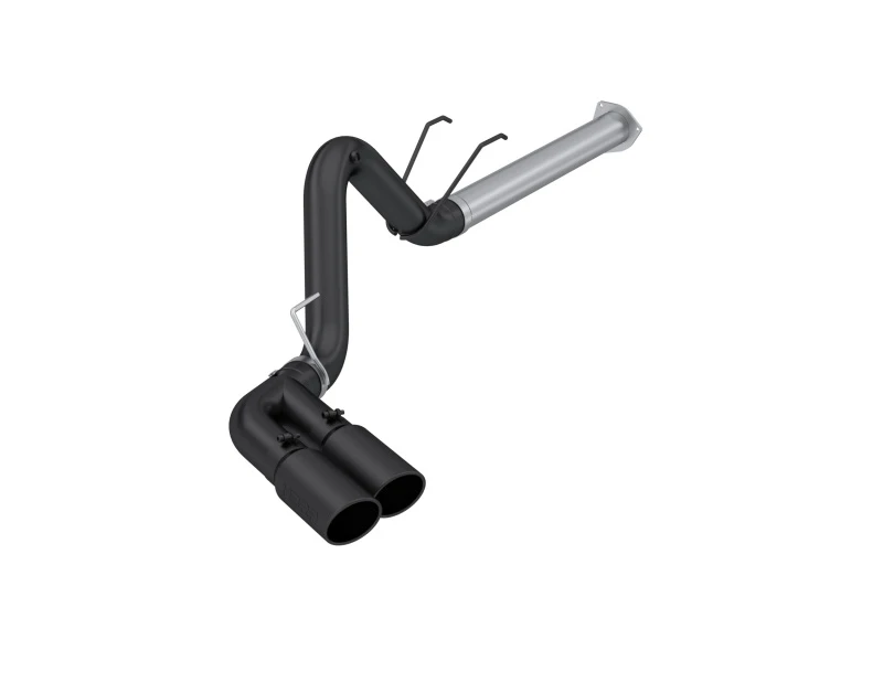 MBRP 17-24 Ford F250/350/450 6.4 L Filter Back Single Side Dual Exit Exhaust System BLK