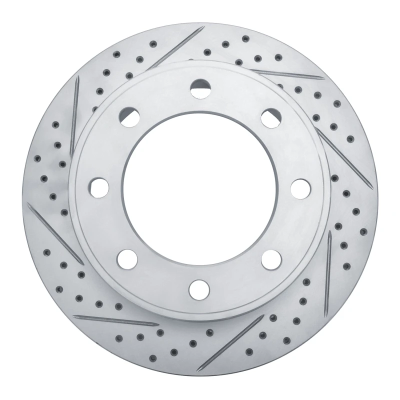 DFC 99-05 Ford F-250 4WD (Super Duty) Front Left Drilled & Slotted Geoperformance Rotor