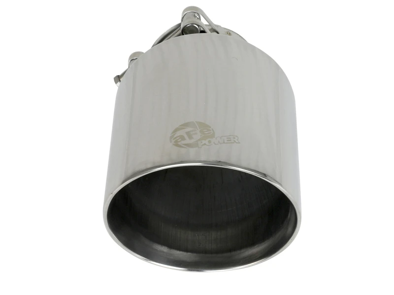 aFe MACH Force-Xp 2-1/2in 304 SS Klemm-Abgas-Endstück 2,5in Einlass / 4,5in Auslass / 7in.L - Poliert