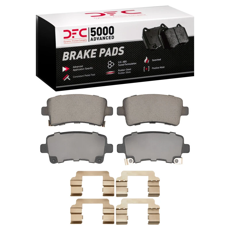 DFC 11-13 Buick Regal Rear 5000 Advanced Low Metallic Brake Pads and Hardware Kit