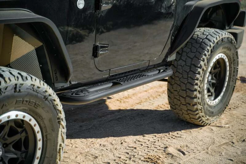 DV8 Offroad Seiten-Trittbretter für 2007–2018 Jeep Wrangler JK 2-Türer