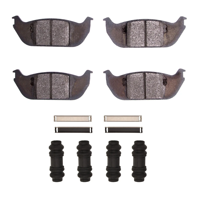 DFC 03-05 Lincoln Aviator Rear 5000 Advanced Semi Metallic Brake Pads and Hardware Kit