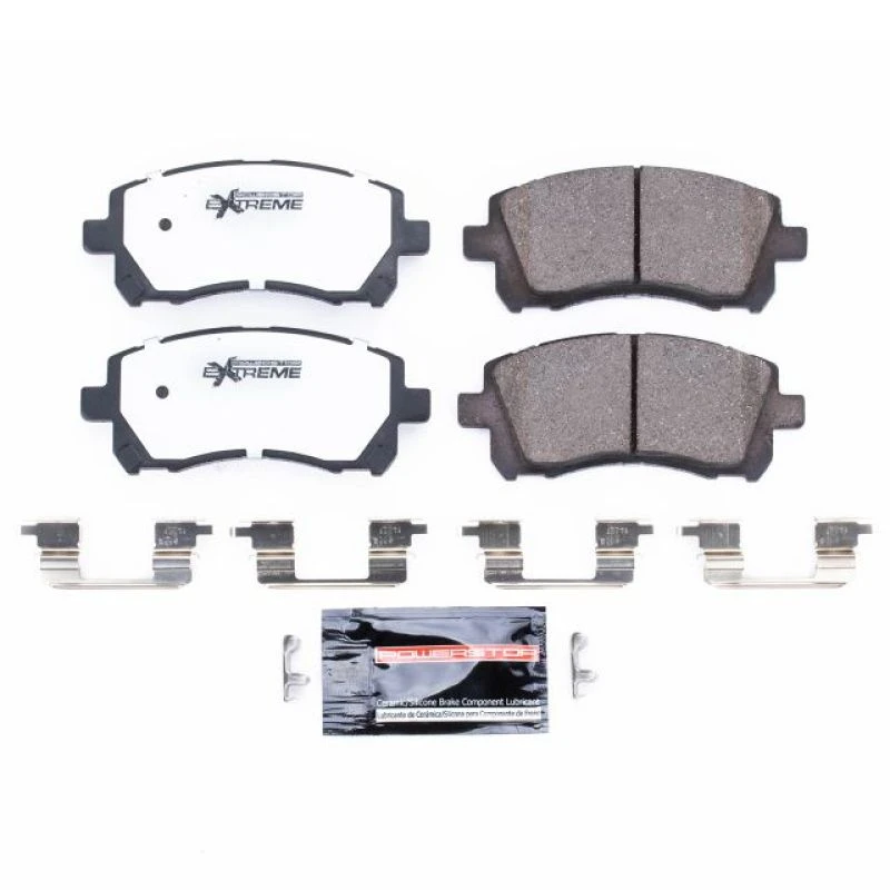 Power Stop Front Z26 Extreme Street Brake Pads w/Hardware for 98-02 Subaru Forester