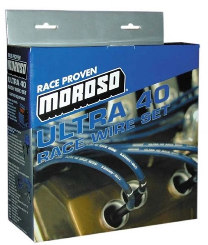 Moroso Ford 351W Zündkabelsatz - Ultra 40 - Unsleeved - HEI - Schwarz