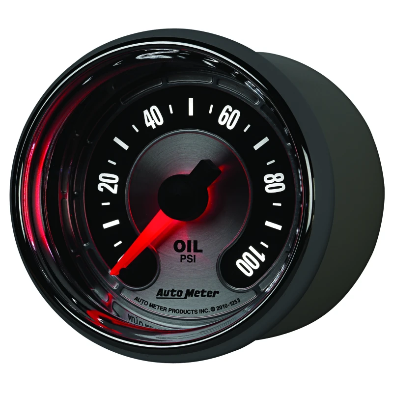 Autometer American Muscle 52mm Full Sweep Electric 0-100 PSI Oil Pressure Gauge