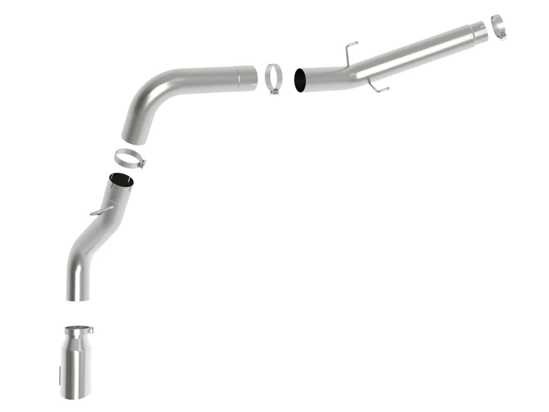 aFe 19-22 Ram Diesel Trucks L6-6.7L(td) Großbohr-HD 5 Zoll 409 Edelstahl DPF-Back Abgasanlage mit Polierter Spitze