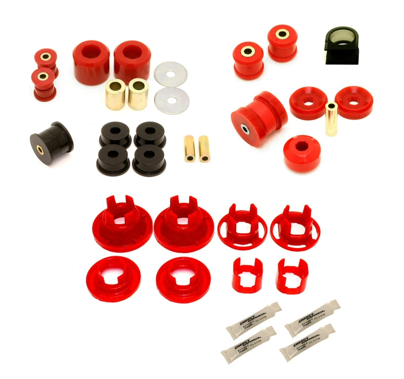 BMR 10-11 5. Generation Camaro Straßenversion Total Suspension Bushing Kit (BK041/BK021/BK022) - Schwarz/Rot