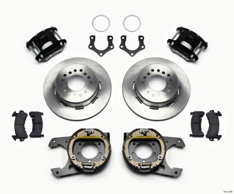 Wilwood D154 P/S Parkbremse-Kit Mopar/Dana 2,50 Zoll Off mit Snap-Ring-Lager