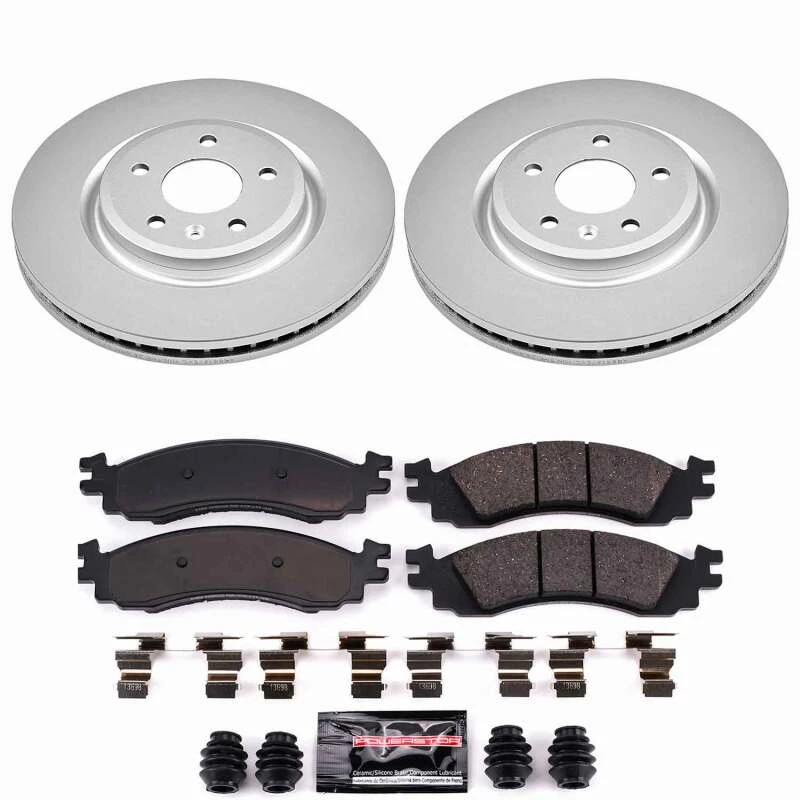 Power Stop 11-12 Ford Taurus Front Z23 Coated Brake Kit