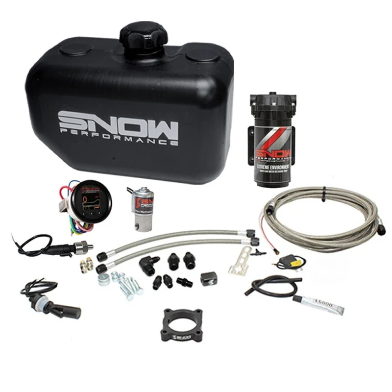 Snow Performance Stg 2 Boost Cooler 13-18 Ford Focus ST Wassereinspritzung Kit (SS-Verbundleitung/4AN-Anschlüsse)