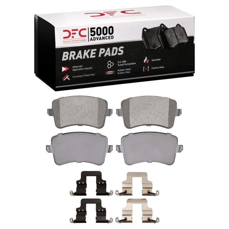 DFC 08-17 Audi Q5 (USA/Canada) Except Hybrid Rear 5000 Adv Low Metallic Brake Pads & Hardware Kit