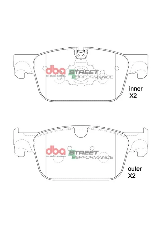 DBA 19-22 Volvo S60 (322mm Front Rotor) Rotor Front SP Performance Brake Pads