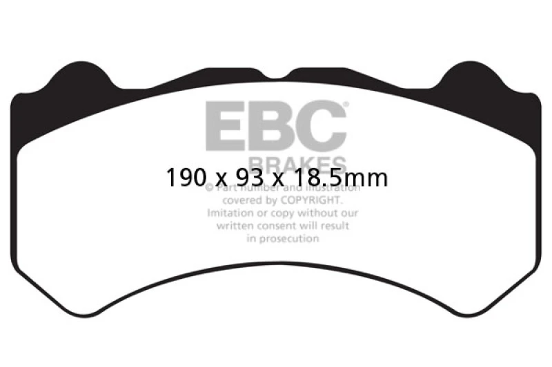 EBC Racing 08-11 Nissan GT-R (R35) RP-1 Race Front Brake Pads