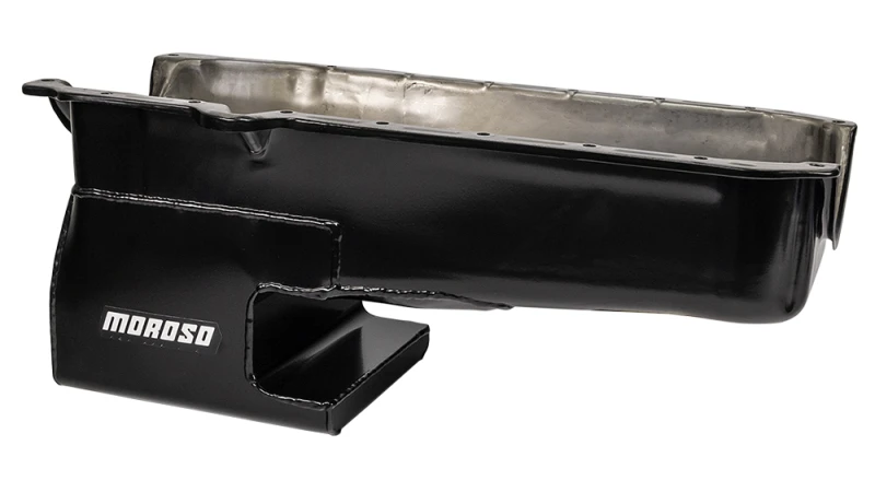 Moroso 86-Up Chevrolet Small Block (w/1 Piece Rear Main Seal) Wet Sump 6qt 9in Steel Oil Pan