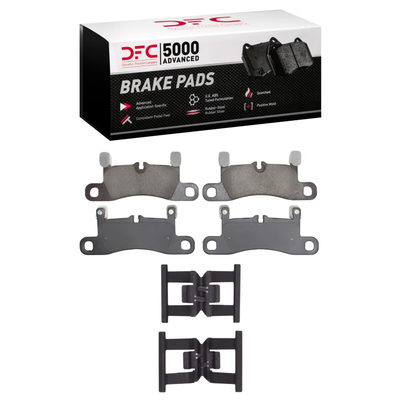 DFC 11-18 Porsche Cayenne Rear 5000 Advanced Ceramic Brake Pads and Hardware Kit