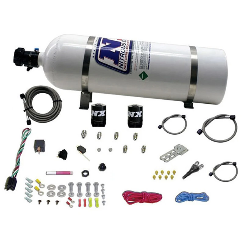 Nitrous Express E85 Universal Nitrous Kit for EFI (Single Nozzle Application) w/15lb Bottle